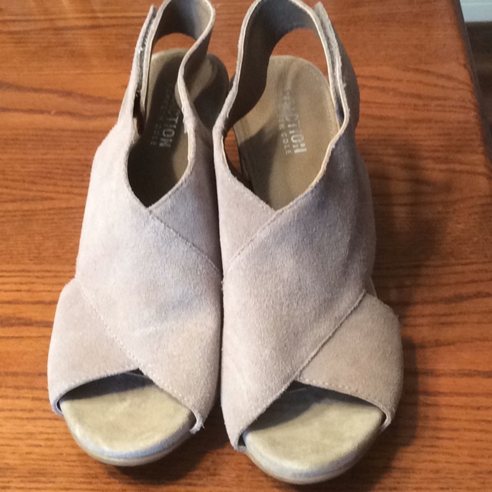 Kenneth Cole Reaction suede block heels size 9 #16